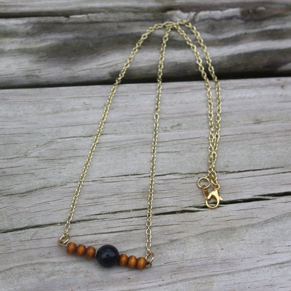 Handcrafted Wooden Bead Bracelet Earring & Necklac - Picture 4 of 4